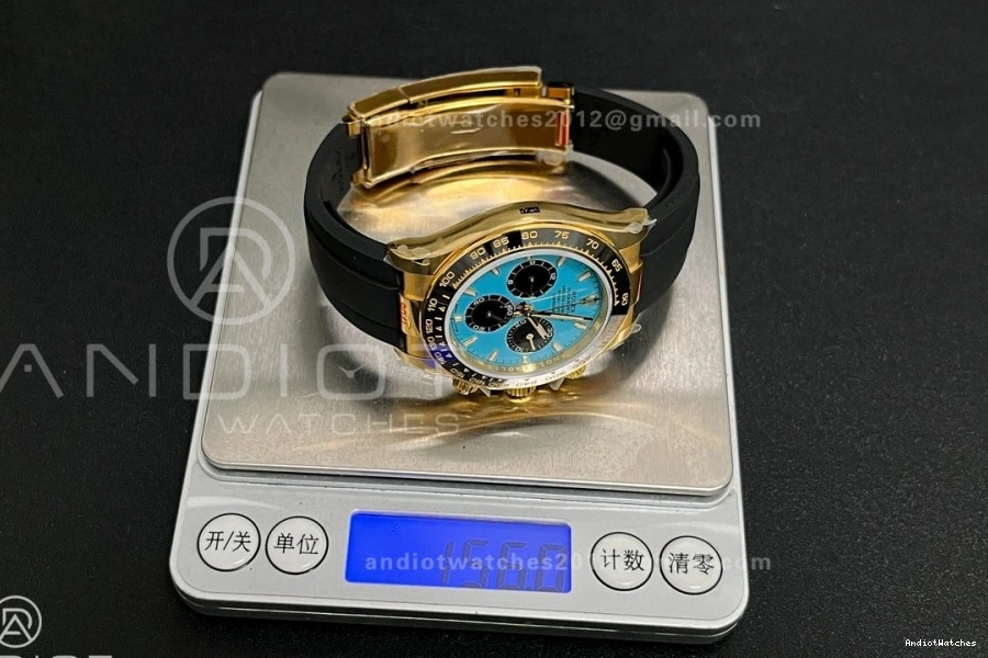 QF Turquoise (Gain on Dial V10 1:1 Oyster-flex 502 Strap QF4131 Weight) 126518 Daytona Edition 2025 Best Comfortable 0110